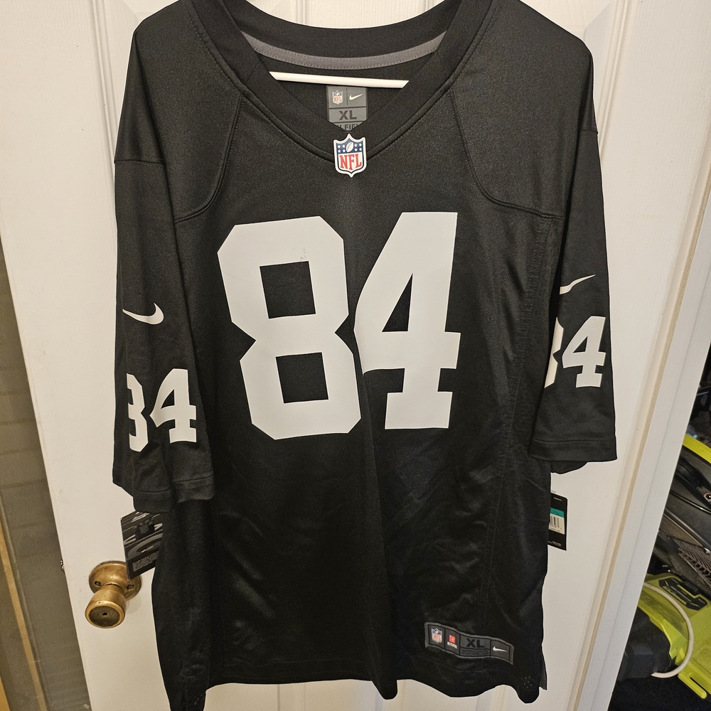 NFL Black Nike RAIDERS  Jersey BROWN 84 NWT